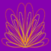 Geometric lotus flower