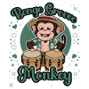 Bongo Groove Monkey Lustiges Trommeldesign