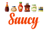 Saucy Funny Condiments Mustard Spicy