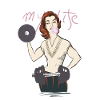Retro Fitness Woman Illustration