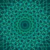 Green geometric mandala