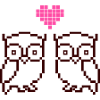Owl Pixel Love 1