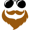 sonnenbrille moustache