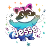 JESSE - Kaunis pojan nimi söpöllä pesukarhulla