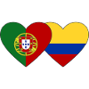 Portugal Colombie Drapeau Coeur