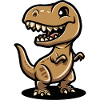 Dinosaurier T-Rex Comic