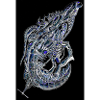 Alien prawn ink art