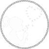 Girl Dandelion Heart White