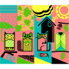 Cute garden creatures