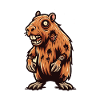 Zombie Capybara Capybara Lover Halloween