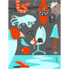 Silent zoo pop art