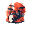 Drums Retro Style