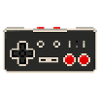 Pixelated retro controller