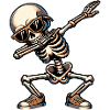 Dabbing Skeleton