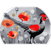 Pheasant and Poppies Illustration