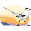 Bird at sunrise