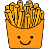 french fries smile