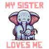 Mia sorella mi ama - Frasi per bambini - Meine Schweste