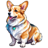 Welsh Corgi Pembroke Watercolor