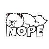 Chat persan Nope Chat paresseux