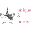 Unique & Horny.