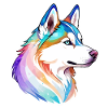 Husky de Sibérie Aquarelles