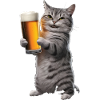 Katze Bier