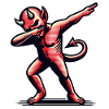 Dabbing Devil Grappig Dabbing Design Halloween