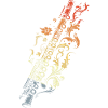 Flute Graphic Retro Style