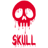 Red Graffiti Skull Manga