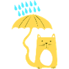 Umbrella kitten