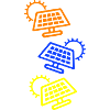 Photovoltaic System Symbol Solar Energy