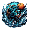 Basketball Turtle Dunking Gift