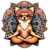 Chihuahua Meditation Meditate Gift