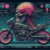 Cyber Punk biker