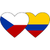 Czech Republic Colombia Flag Heart