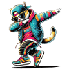 Dabbing Cat