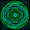 green concentric circles