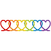 Regenbogen Herzen