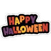 Autocollant joyeux Halloween