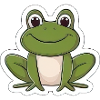 Cute Frog Sticker