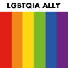 LGBTQIA ally rainbow pride flag