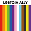 LGBTQIA ally inclusive pride flag