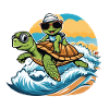 Surfer Turtle