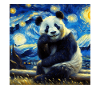 Panda Ours Nuit étoilée Panda