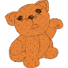 Orange Winkekatze