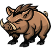 Pig Comic Wild Boar