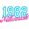 1982 Millennial Retro Numeric Design