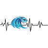 Heartbeat Ocean Wave