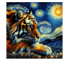 Sumatra Tiger Starry Night